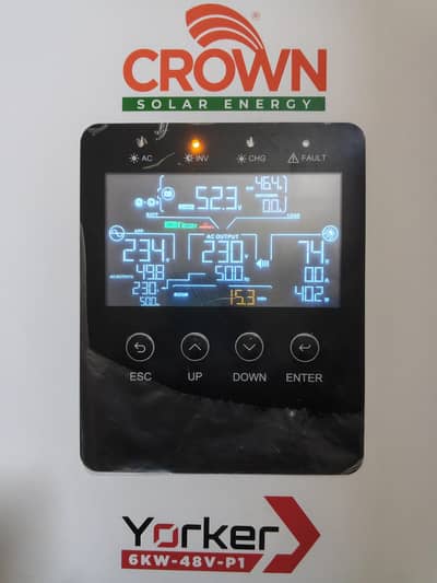 Crown Solar Energy Yorker 6kW Single-Phase Hybrid Inverter (IP21)