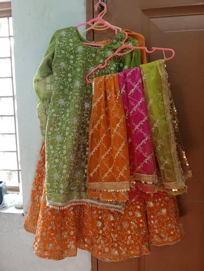 Beautiful Pakistani multiple wedding wear dresses used