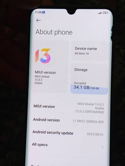 Xiaomi Mi Note 10