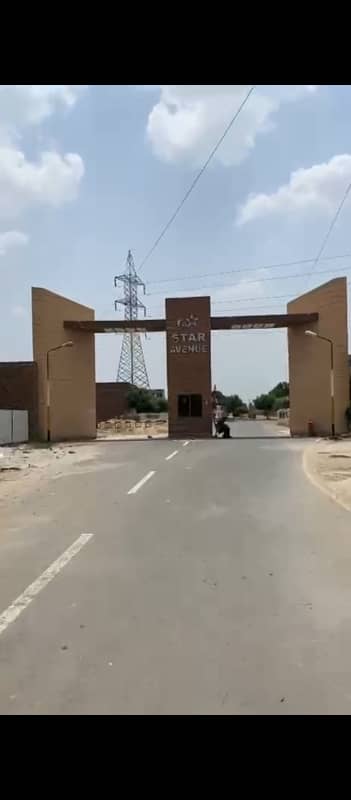 Civil hospital road Star evenue mein park k sath 30 ft road corner 2.85mrla plot very urgnt Sale just 4 lak per mrla