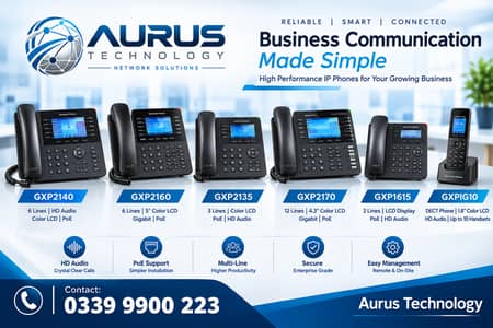 Grandstream IP Phones GXP2140 GXP2160 GXP2135 GXP2170 GXP1615 GXPIG10