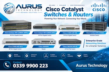 Cisco Catalyst Switches & Routers | WS-C2960X, C1000, C4500X, ASR1001