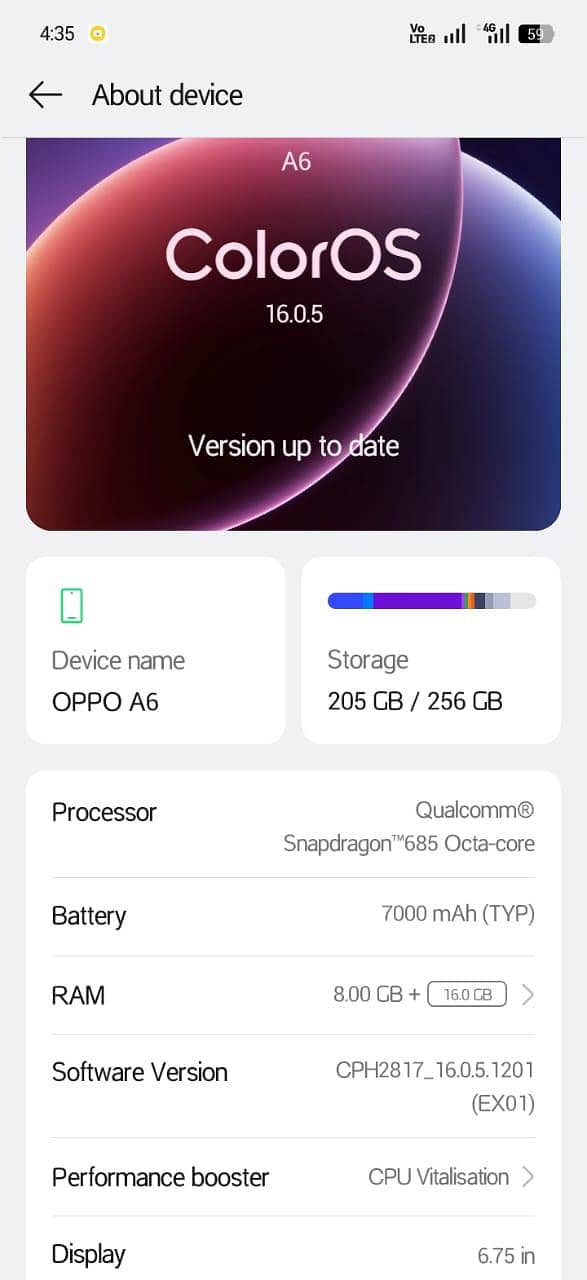 Oppo A6 4