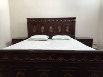 Wooden bed