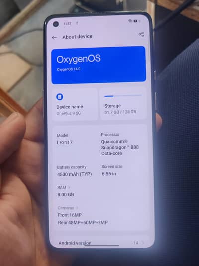one plus 9 totally ok fresh 8/128 approved single sim