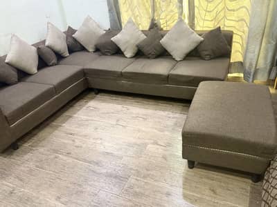 L-Shaped Sofa Set for Sale - Excellent Condition