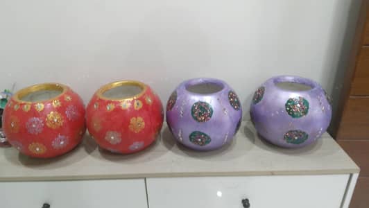 mud or plaster of paris pots