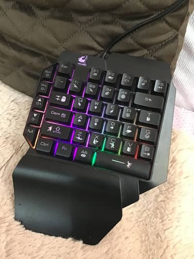 One handed rgb gaming keyboard