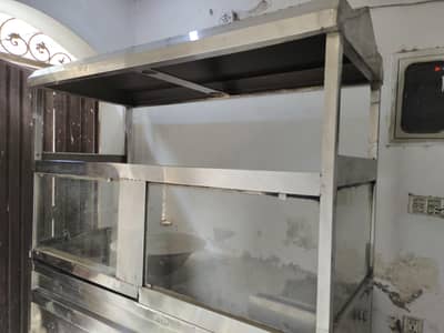 burger Sharwarma with zinger fryer counter
