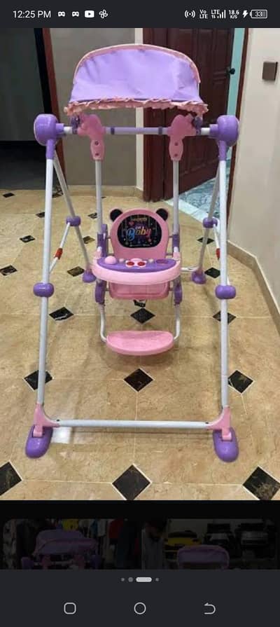 baby swing pink n purple