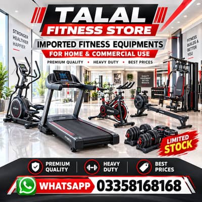 Imported running machines,exersice cycles and home gym equipments sale