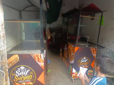 2 Commerical Food Counters For Sale (with & without glass)