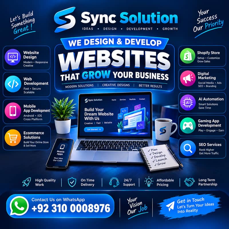 Professional Web Design Services, Custom Website, Website Development 0