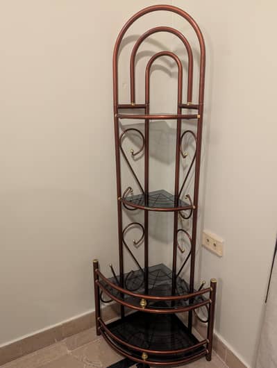 iron corner shelf