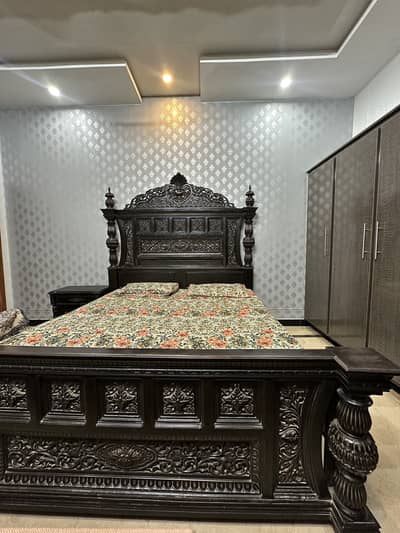 Full Size ( Pure Wood Chinoti ) Bed set - king size furniture