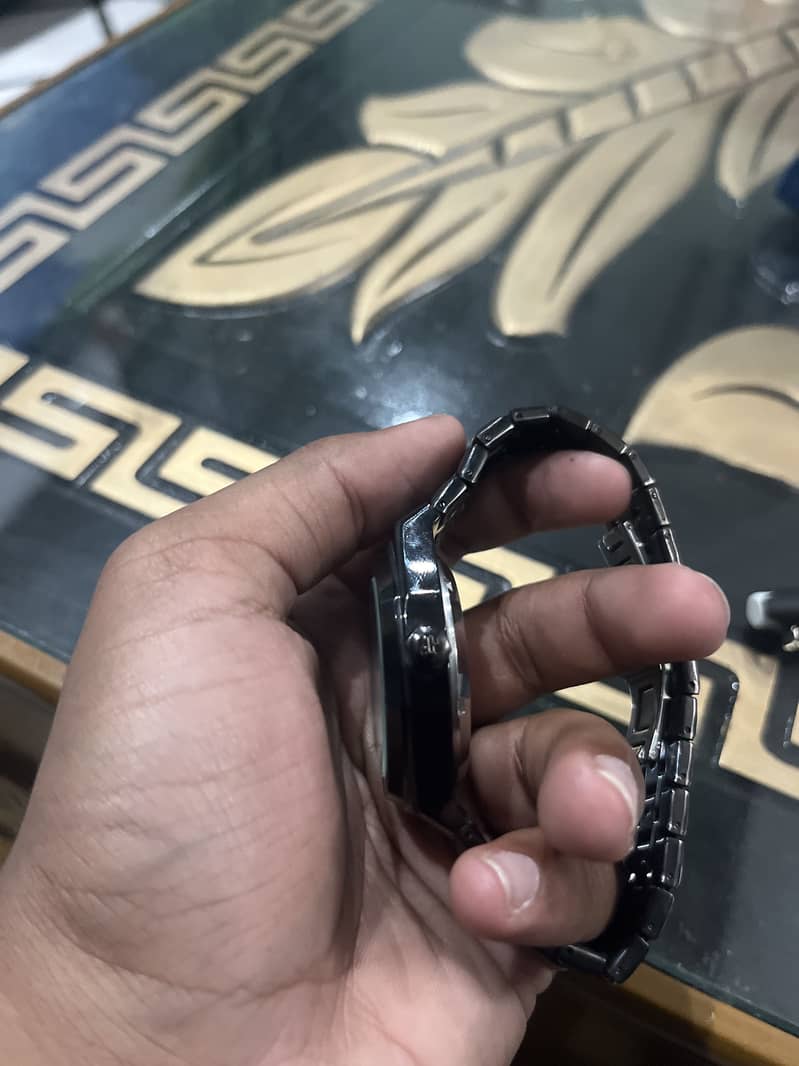 Sekeleton black automatic watch 1