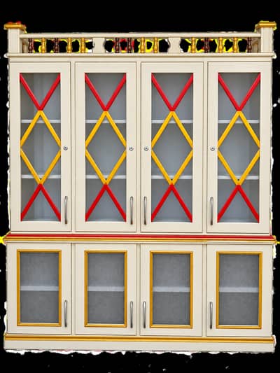 Solid Wood Kitchen Crockery & Storage Cabinet