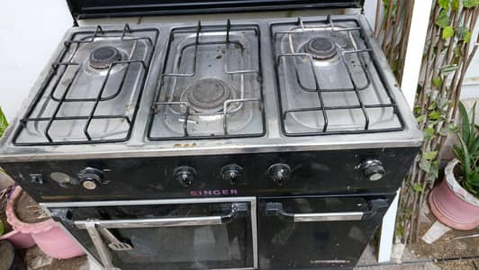 singer company cooking range 3 burner