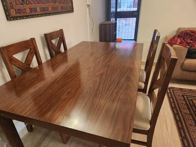 six chairs dining table
