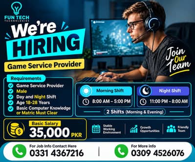 Job For Game Lovers Software House in Lahore | Jobs | Staff Required