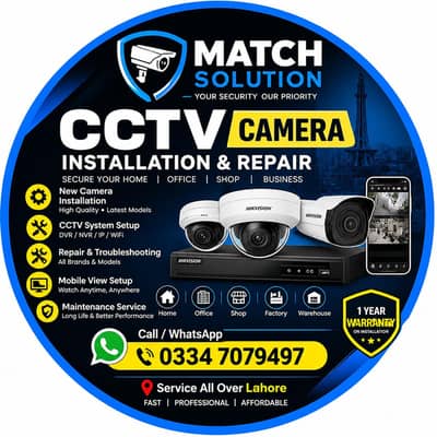 CCTV Camera Installation & Repair | MTech Solution Lahore