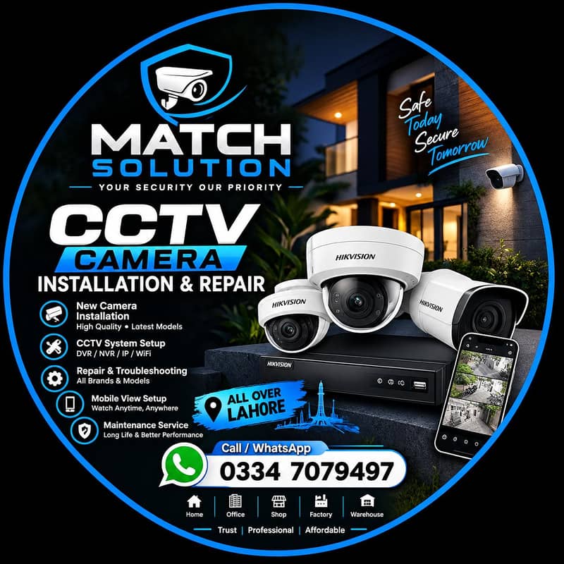 CCTV Camera Installation & Repair | MTech Solution Lahore 1
