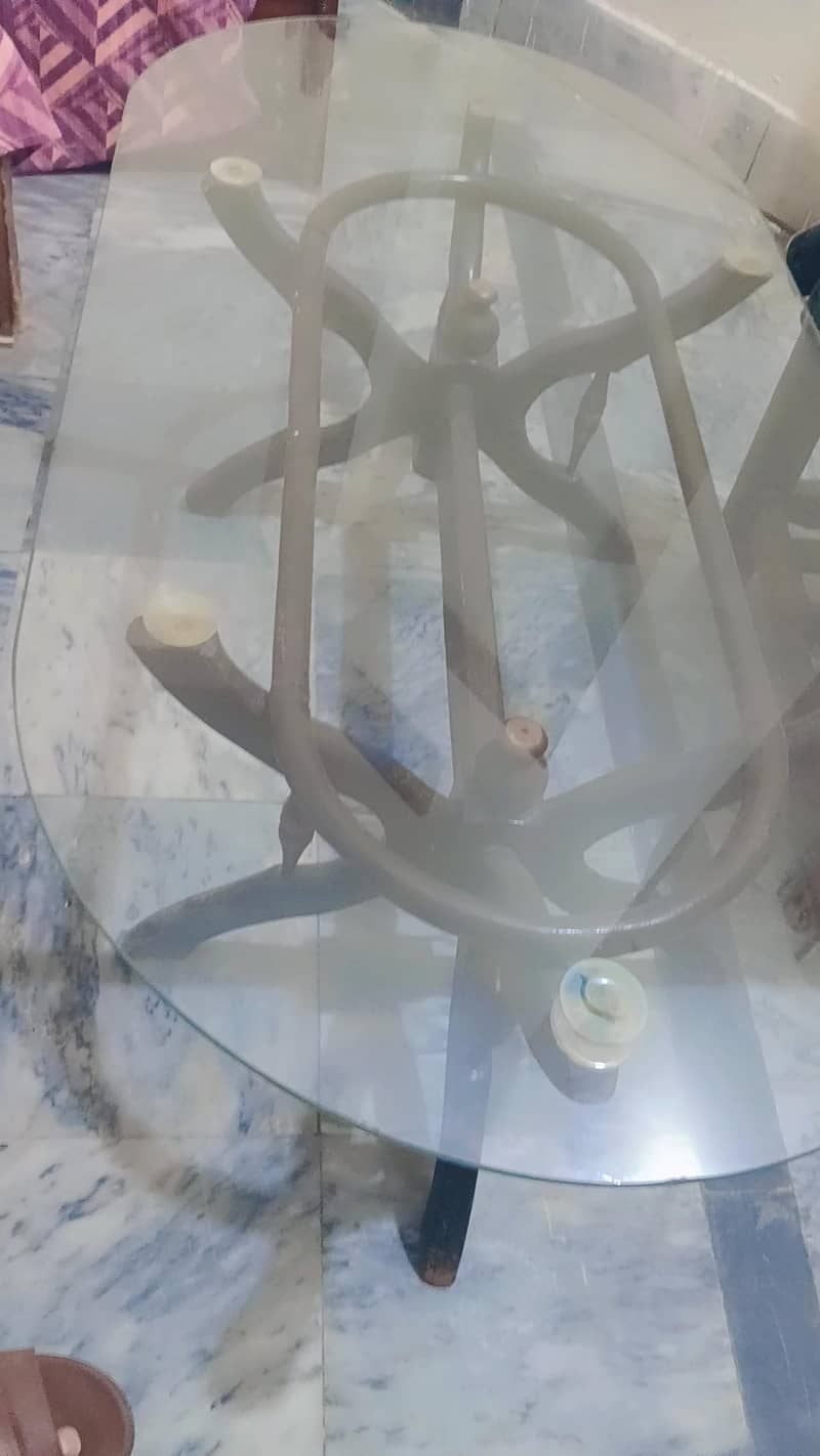 Table/Mirror table with side table for sale 0