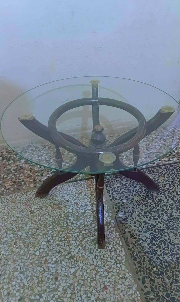 Table/Mirror table with side table for sale 6