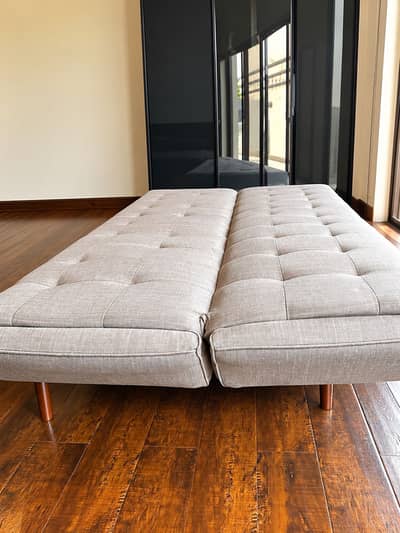 Interwood sofa cum bed grey