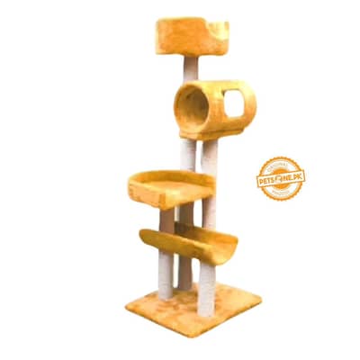 Large Cat Tree Tower with Scratching Posts, Beds & Tunnel