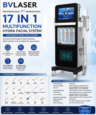 BVLASER – PROFESSIONAL 7TH GENERATION – ULTIMATE SKIN SOLUTION WITH 17