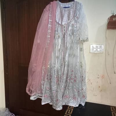 pink and grey colour maxy