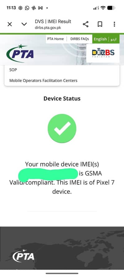 Google Pixel 7 official pta exchange possible with 120 fps device