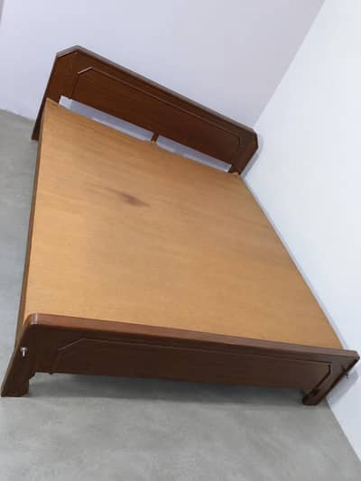 Double Wooden Bed for Sale - Urgent
