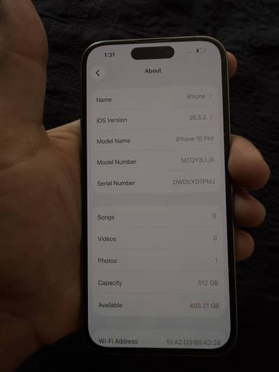 Apple iPhone 15 Pro 512GB Factory unlock 4months sim time available