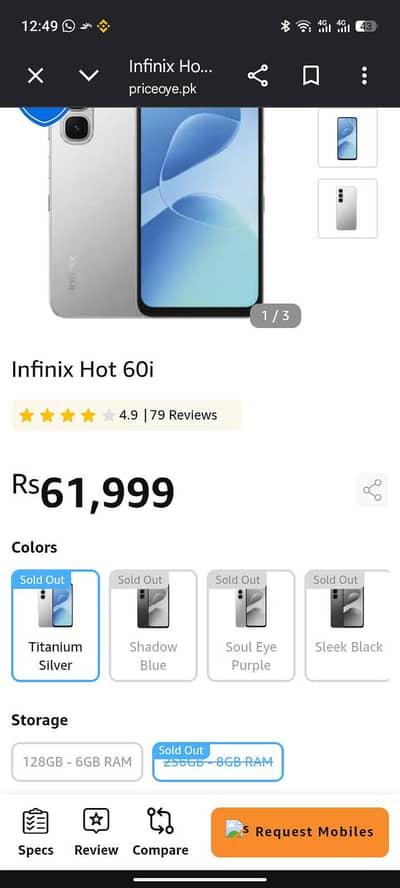 Infinix hot 60i