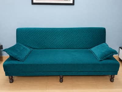 Sofa Cum Beds + Puffy Set — Complete Set for Sale