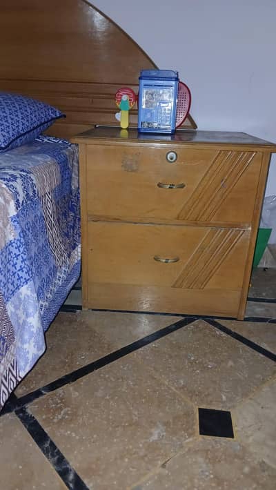 Solid Wood Double bed with mattress