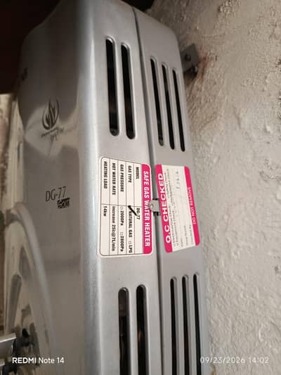 Nasgas instant gas geyser 7L