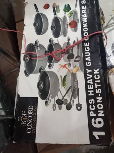 nonstick set 16 pieces  concord