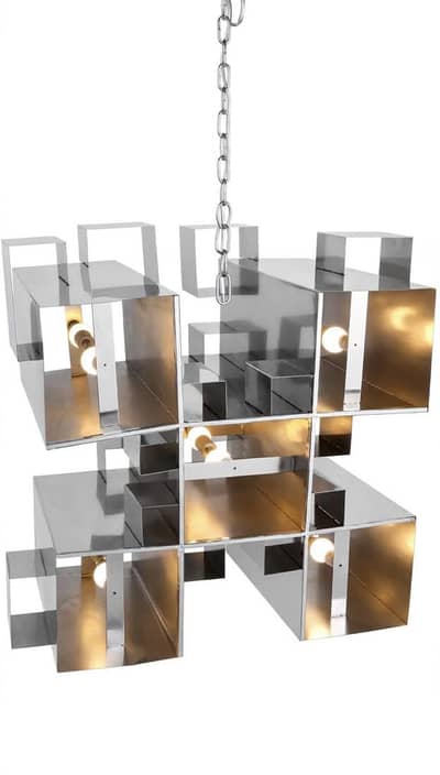 Stainless Steel Chandelier 5 LED Bulbs