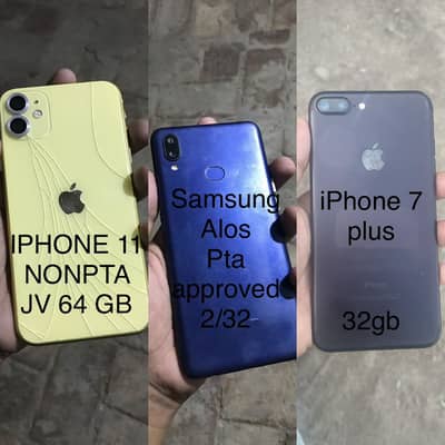 Apple iPhone 11 iphone 7 plus or sâma 10 s pta approved ha