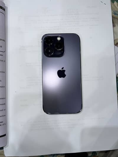 Apple iPhone 14 Pro PTA APPROVED 256gb Deep Purple color PHYSICAL+ESim