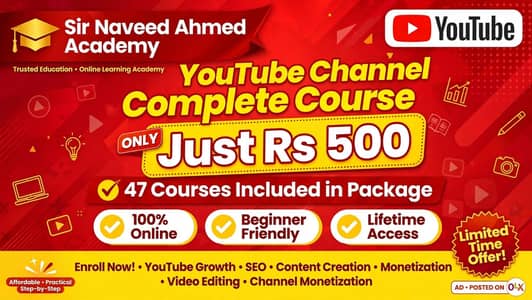 YouTube Complete Course
