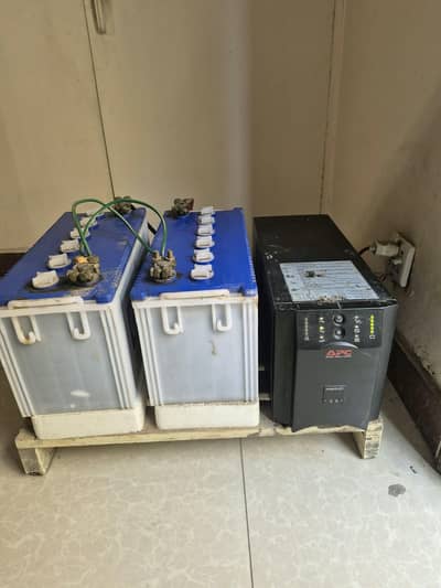 APC Smart UPS 1500W Pure Sine Wave +2x Osaka PRO-155(115 Ah) Batteries