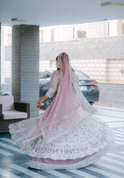 Reception Dress for Sale – Baby Pink Pishwas