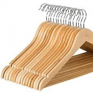 wooden Hanger with 360° rotation hook in bulk
