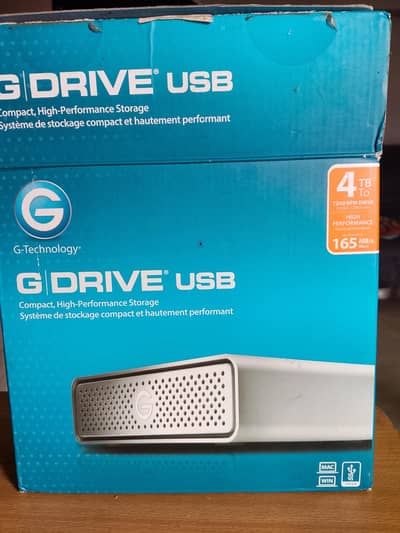 G-Technology G-DRIVE USB 4TB External HDD – 7200RPM – USB 3.0
