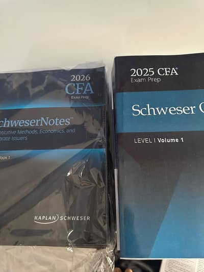 CFA Level 1 2026 SchweserNotes + 2025 Schweser QBank | Kaplan