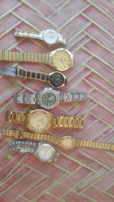 7 Watches Lot For Parts - Not Working - For Repair